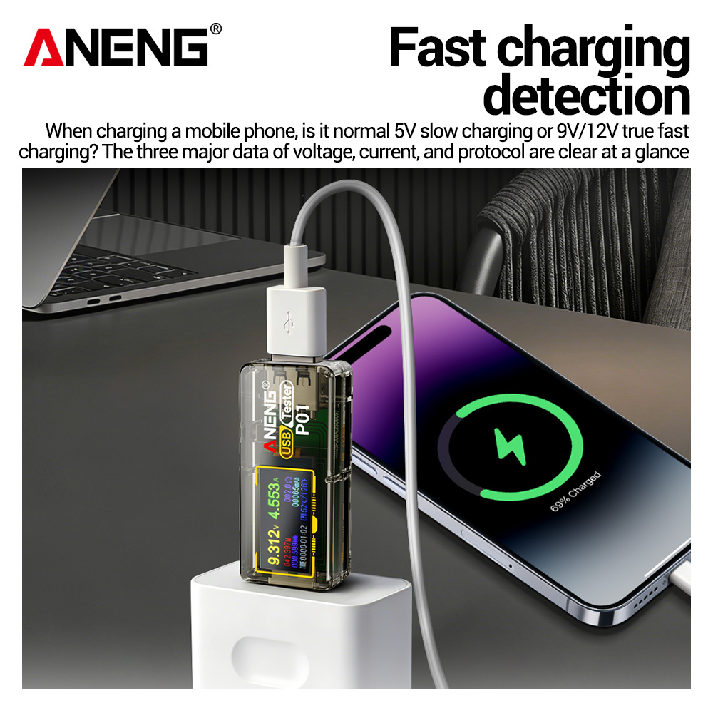 ANENG P01 – tester USB, woltom – Co Detector Plug recenzja i cena