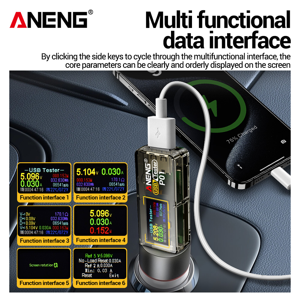 ANENG P01 – tester USB, woltom – Co Detector Plug recenzja i cena